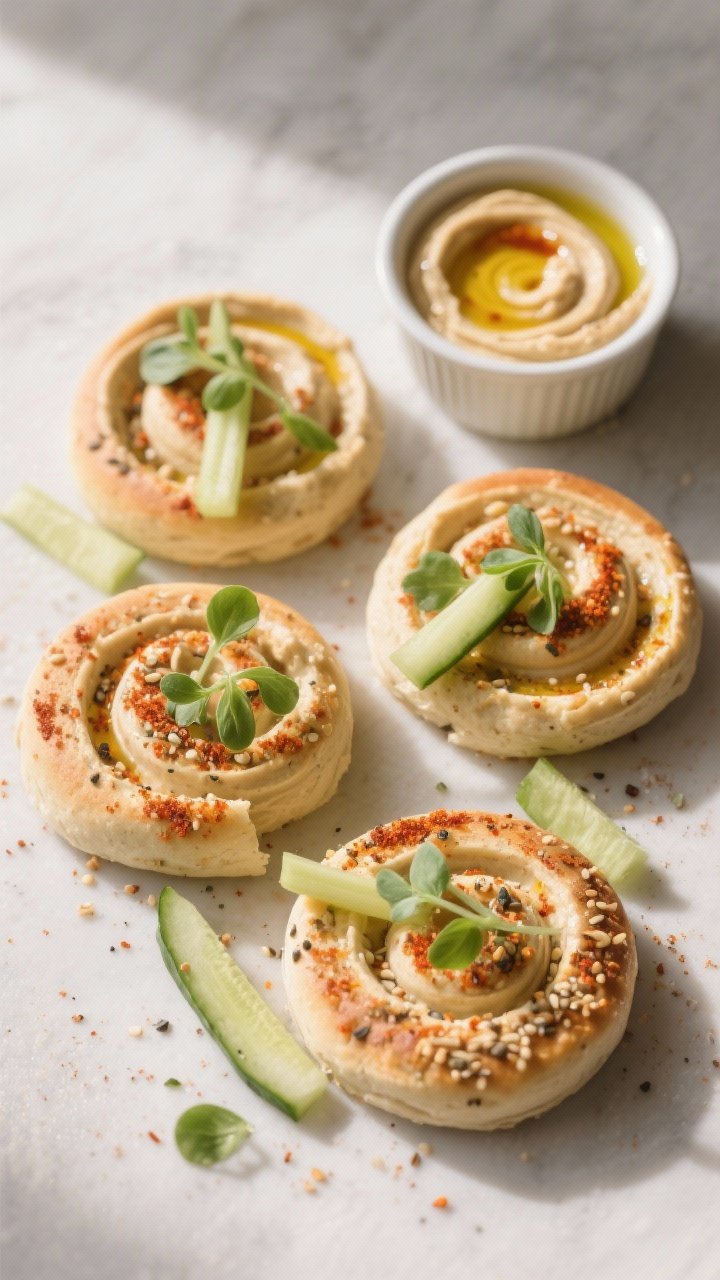 5-inch pieces with perfect spirals. Garnished lightly with a dusting of everything bagel seasoning a