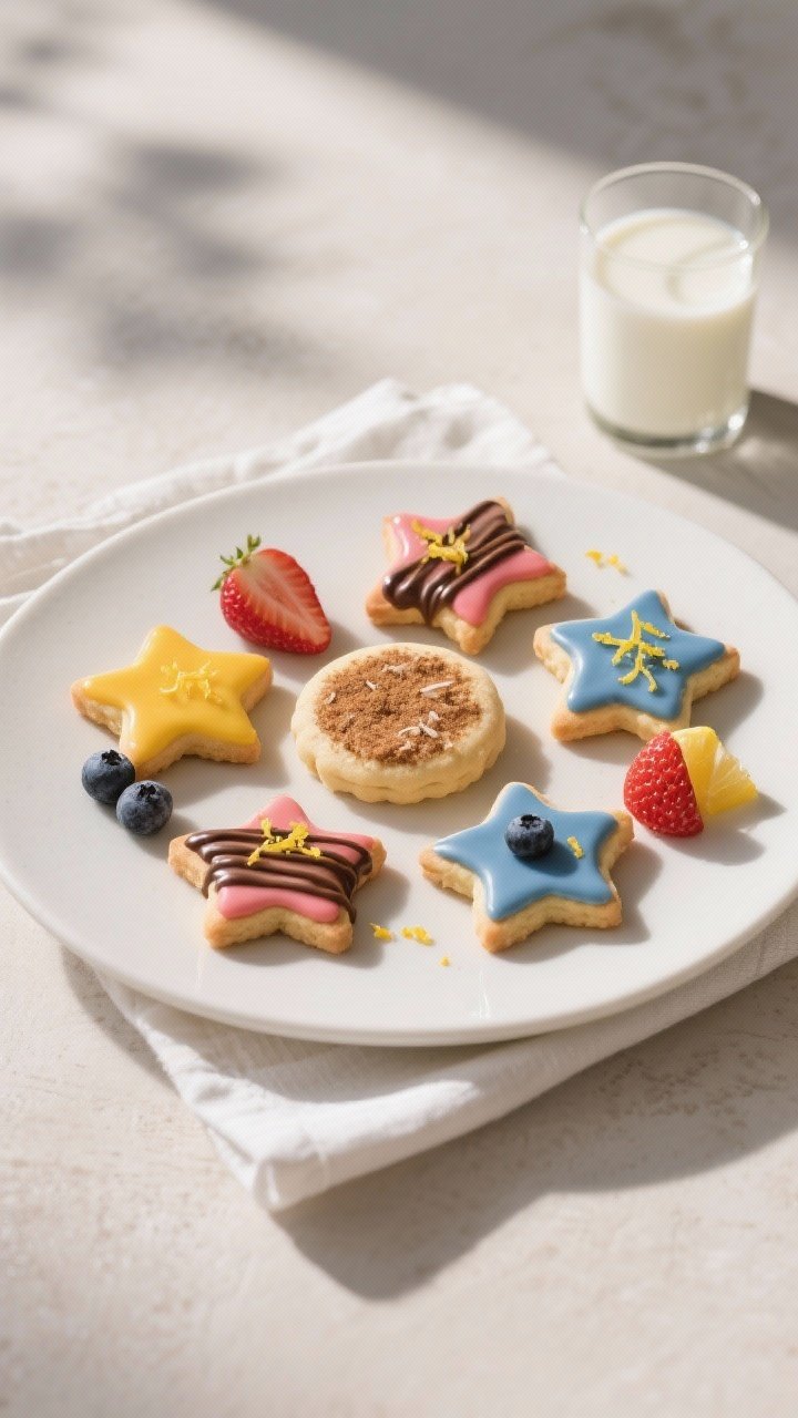 Final dish presentation: Beautifully plated assortment of “like sugar cookies, but better” on a