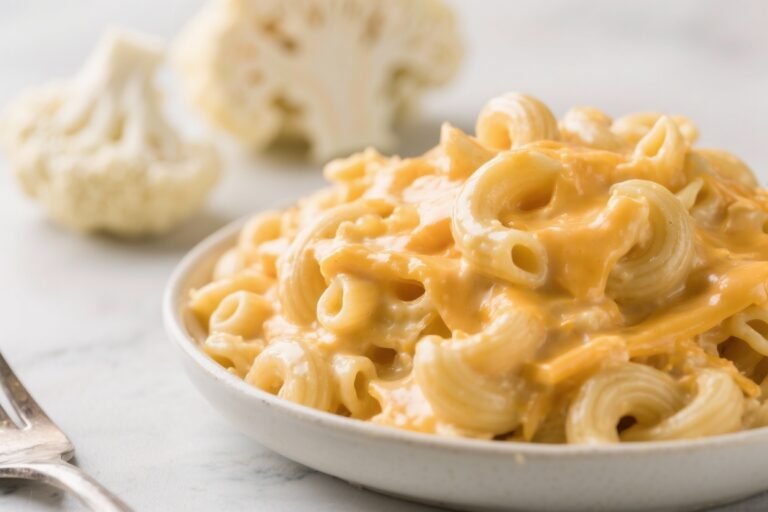 Stop Settling for Blue Box: Like Kraft Mac & Cheese, But Better – Cauliflower Mac and Cheese (5 ingredients!) That Tastes Like Childhood With a Glow-Up