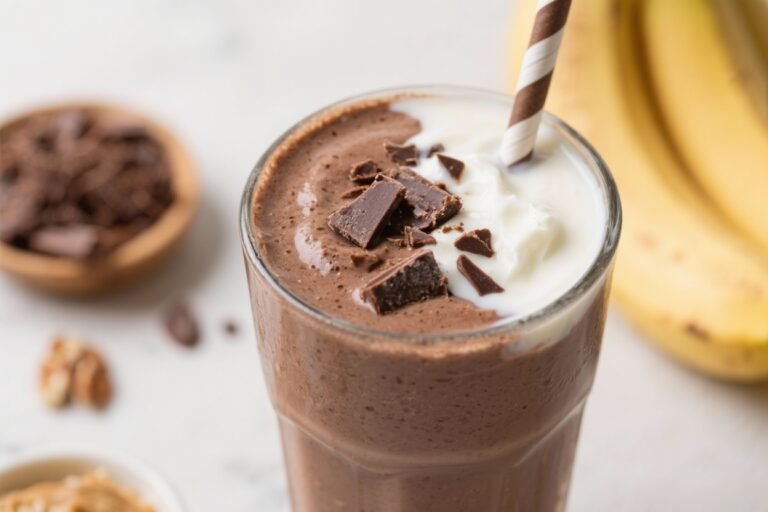 Like Nesquik, But Better – High-Protein Chocolate Smoothie: The Creamy, Crash-Free Shake That Actually Fills You Up