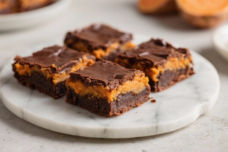 Like Store Brownies, But Better – Favorite Sweet Potato Brownies: Fudgy brownies with puréed sweet potato for moisture, nutrients, and reduced added sugar—The Brownie Glow-Up You Didn’t Know You Needed