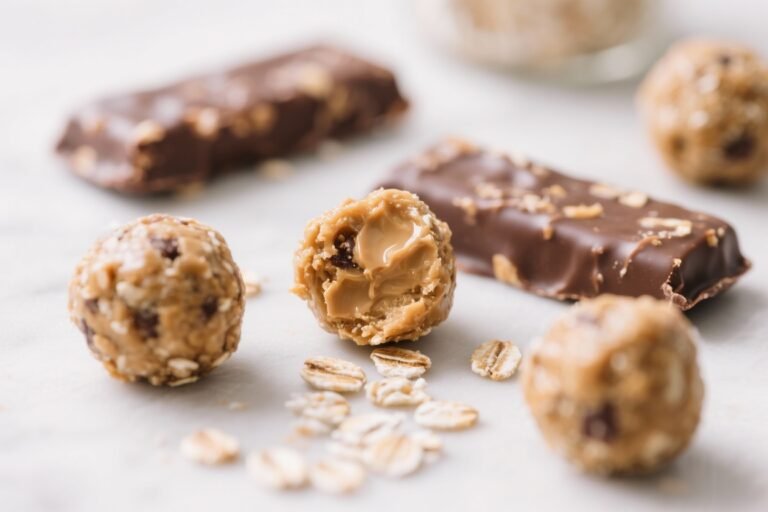 Like Candy Bars, But Better – No-Bake Energy Bites: Oats, Nut Butter, and Natural Sweetener Rolled Into Ridiculously Addictive, Pop-able Power Balls