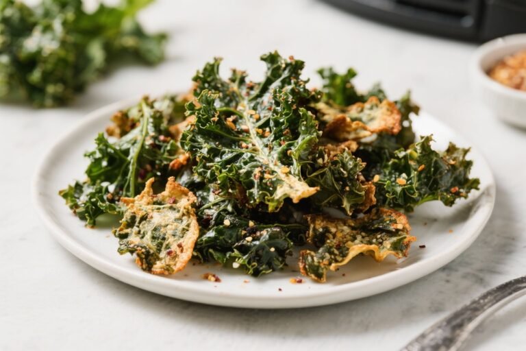 Like Kale Chips, But Better – Crispy Air-Fryer Kale Chips: Flavorful, Crunchy, and Ready in 10 Minutes Flat