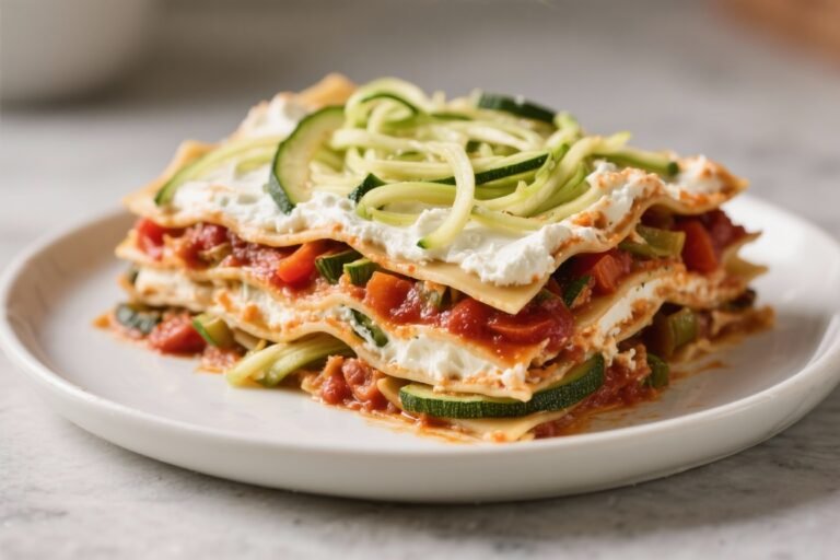 “Like Lasagna, But Better” — The Easy Veggie Lasagna with Zucchini Noodles You’ll Brag About (Light, Layered, and Absolutely Loaded)