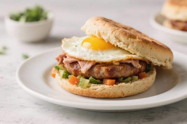 Like Sausage Biscuits, But Better – Turkey Sausage & Egg Breakfast Sandwich: The High-Protein, High-Fiber Morning Upgrade Your Drive-Thru Can’t Touch