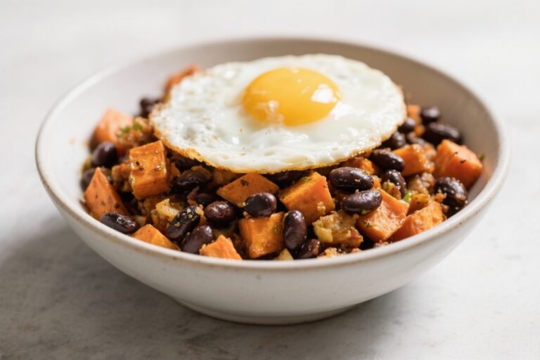 Like a Fast Food Breakfast Bowl, But Better – Sweet Potato & Black Bean Hash: The High-Fiber, High-Flavor Power Bowl You’ll Crave Every Morning