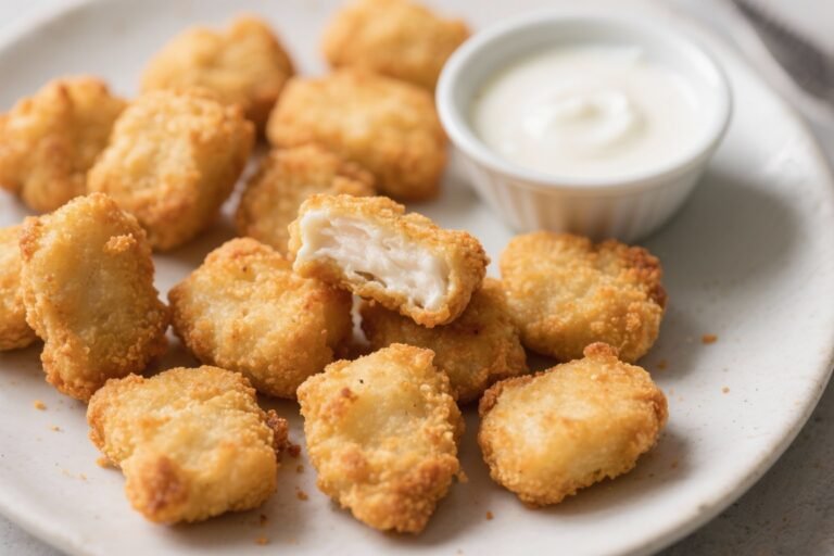Like Store-Bought Nuggets, But Better – Wee Nuggets (Buttermilk-Marinated): Buttermilk tenderizes the chicken, creating incredibly juicy, baked nuggets — Crunch You Can’t Resist