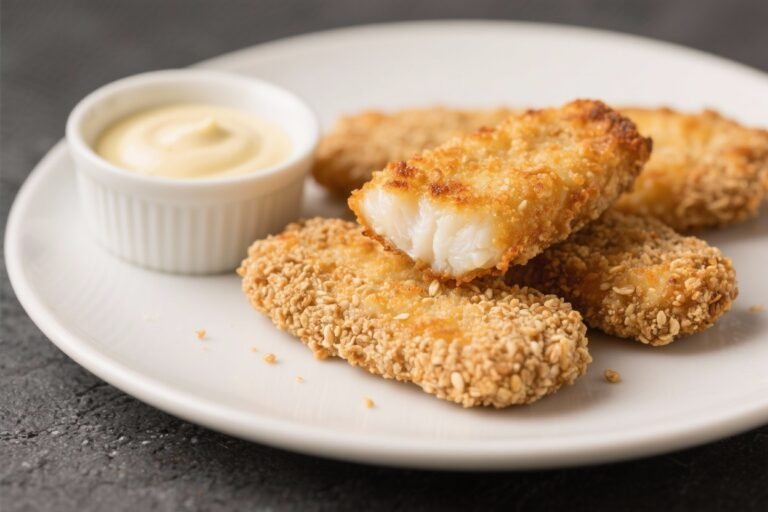 Like a Fish Filet, But Better: Crispy Baked Fish Fingers That Shatter When You Bite (Zero Fryer, All Crunch)