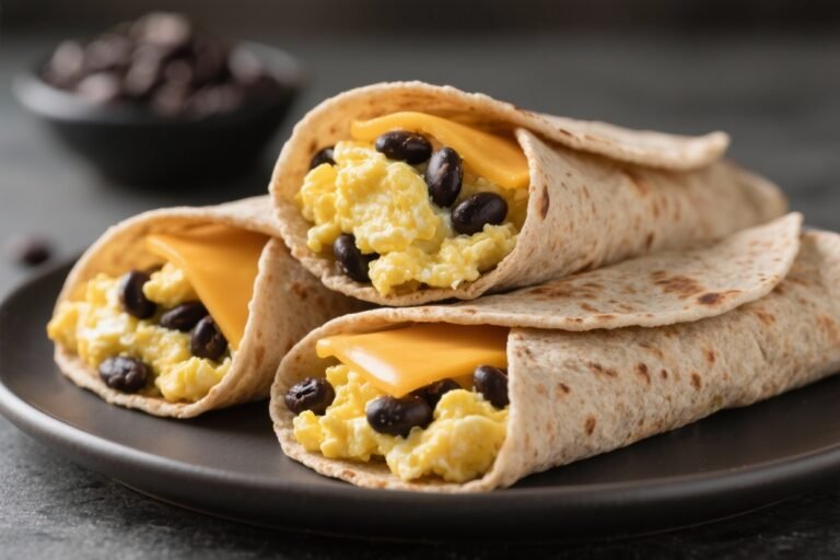 Like Fast Food Burritos, But Better – Easy Breakfast Burritos (4 ingredients!): The 10-Minute, Grab-and-Go Power Move Your Mornings Need