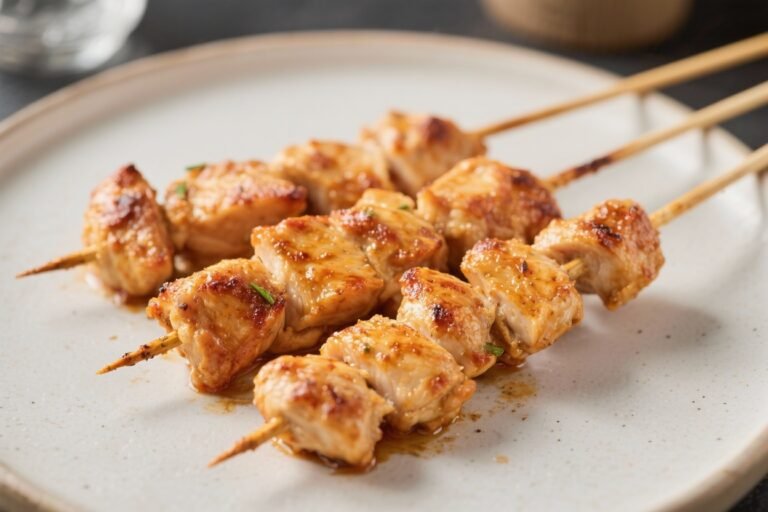 Like Chicken Fingers, But Better – Chicken on a Stick: Marinated Chicken, Skewered, Grilled, and 100% Finger-Lickin’ Fun (Without the Mess)