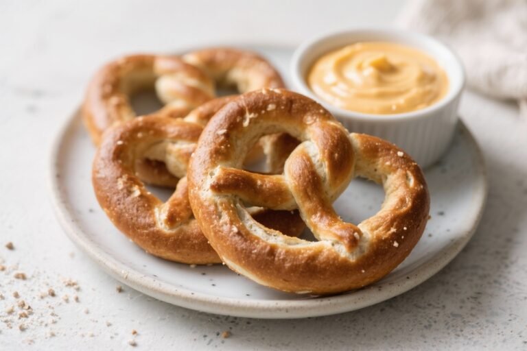 Like Pretzels, But Better – Whole Wheat Soft Pretzels with Cheese Dip: Homemade soft pretzels made with whole-wheat flour, served with a healthier cheese sauce… and zero regrets