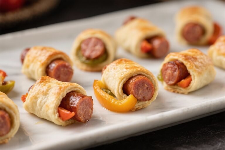 Like Pigs in a Blanket, But Better – Mini Sausage & Pepper Bites: The High-Flavor, Low-Guilt Party Snack You’ll Actually Brag About