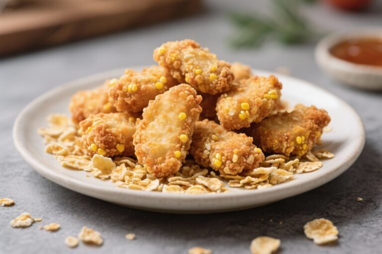 Crispy Without the Guilt: Like Fried Tenders, But Better – Heart-Healthy Chicken Nuggets with Cornflake Coating