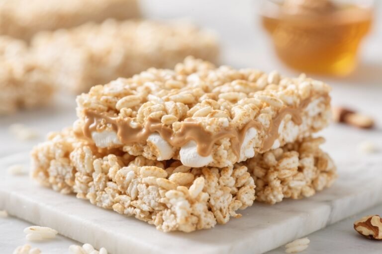 Like Rice Krispie Treats, But Better – Healthy Rice Krispie Bars: Made with whole-grain crisp rice cereal and a marshmallow-free binder (e.g., nut butter and honey) — the Clean-Ingredient Snack You’ll Actually Crave