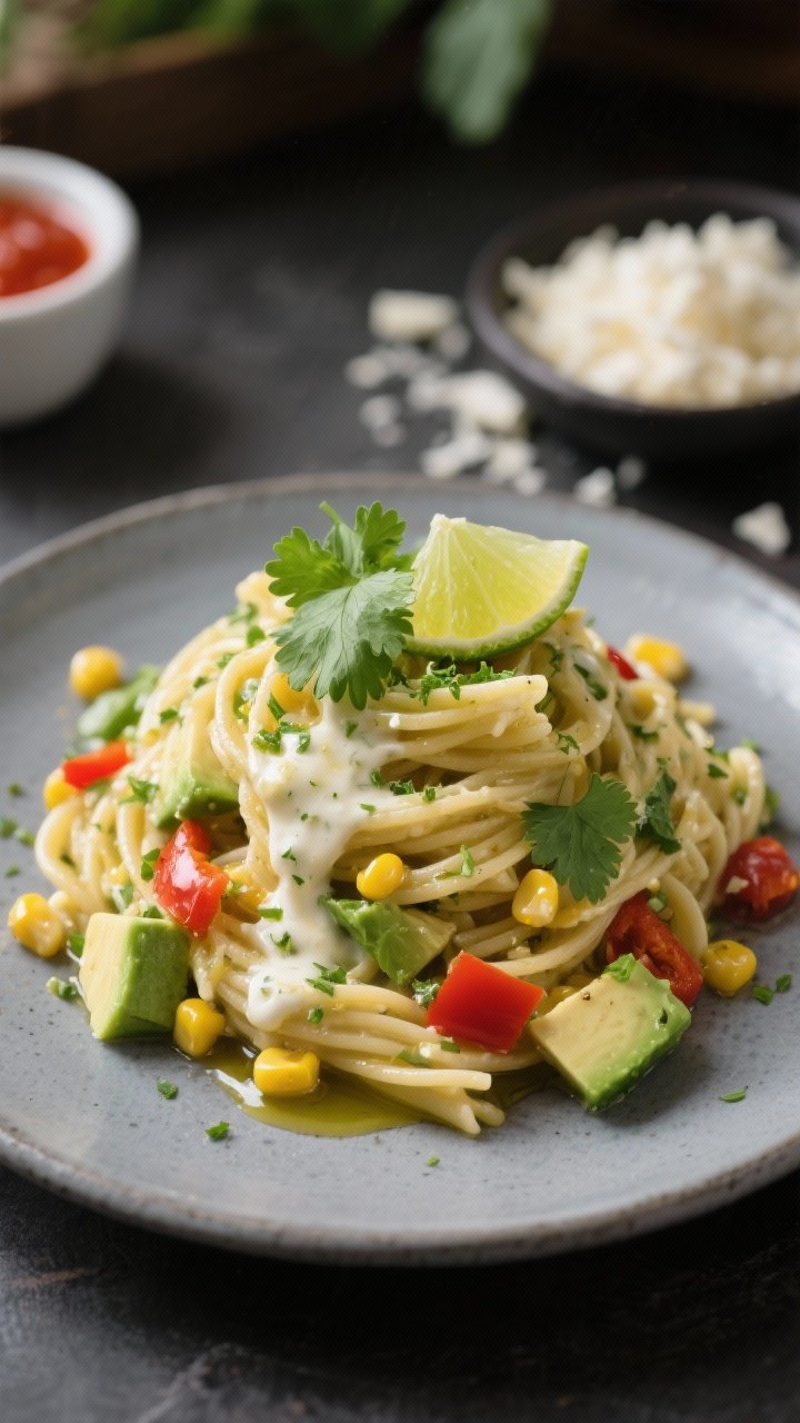Final plated dish, styled: Restaurant-quality presentation of a single-serve portion of Cilantro Lim