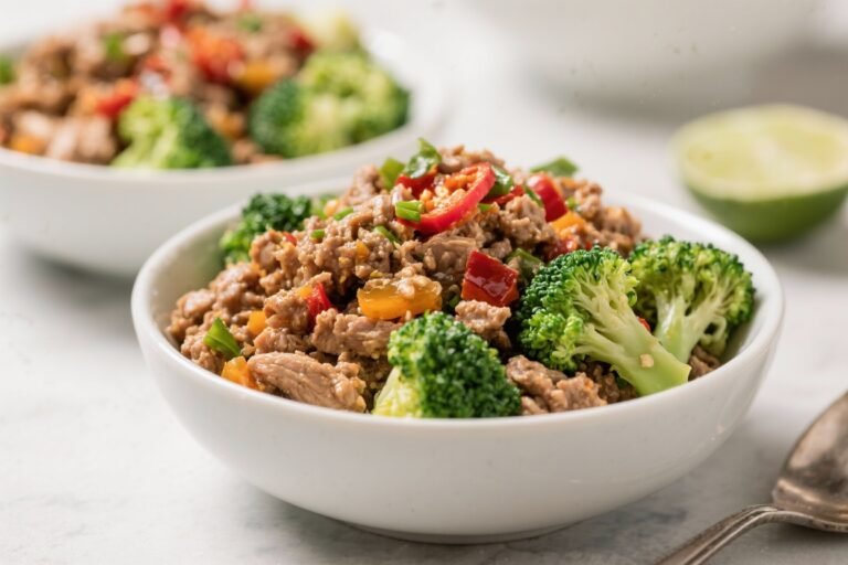 SWEET AND SPICY GROUND TURKEY & BROCCOLI BOWLS: The 20-Minute Weeknight Power Meal You’ll Actually Crave