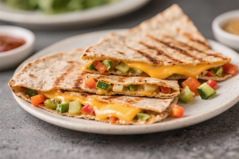 Like Restaurant Quesadillas, But Better – Veggie Grilled Cheese Quesadilla: Whole-wheat tortillas filled with cheese and finely diced vegetables, grilled until melty and golden — The 10-Minute Weeknight Smash Hit You’ll Crave
