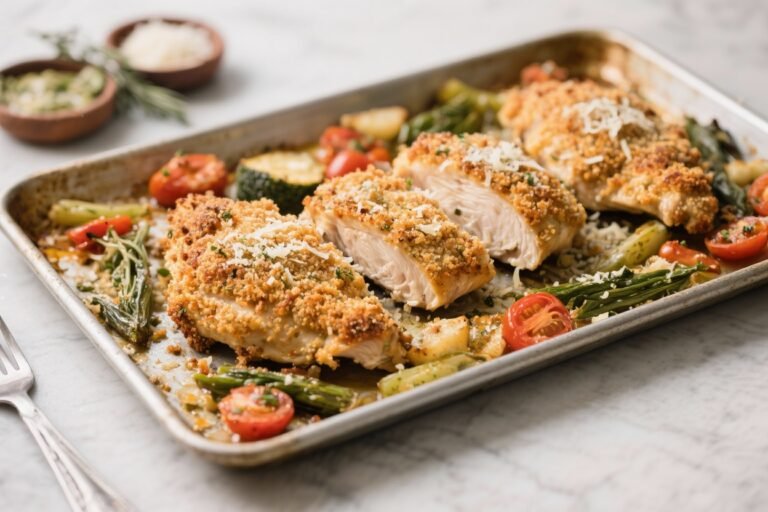Stop Scrolling: This PARMESAN-CRUSTED CHICKEN SHEET PAN DINNER Is Crispy, Juicy, and Weeknight-Legend Status