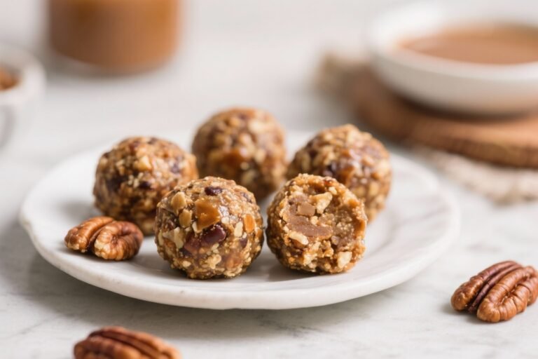 Rich, Nutty, flavor-packed Maple Pecan Energy Bites