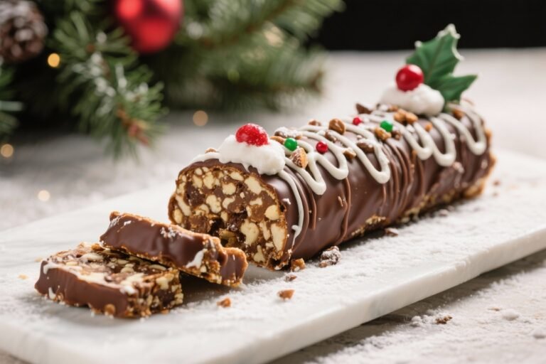 Yule Log Energy Bars (Buche de Noel!) – A Festive, No-Bake Snack