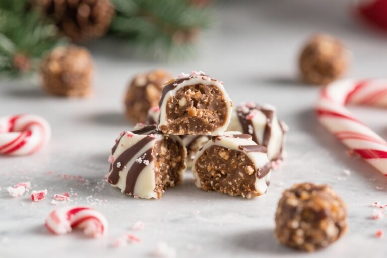 Crave-Worthy Peppermint Bark Protein Bites (No Bake Holiday Treat) You’ll Hide From Your Family