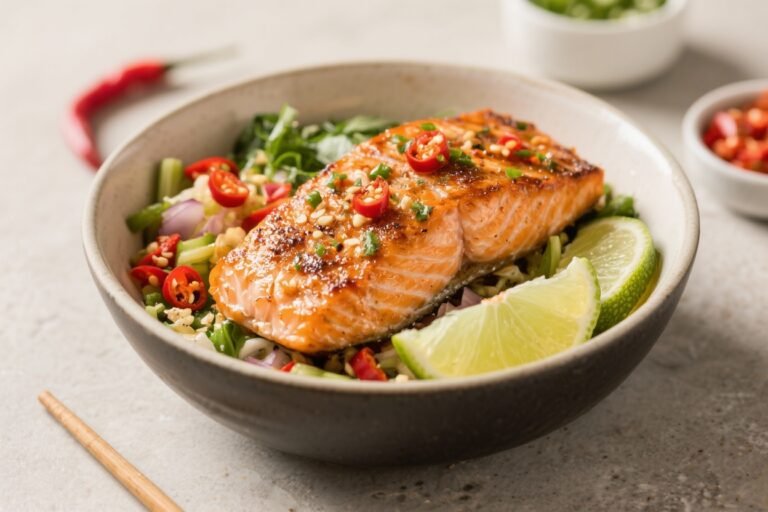 BAKED CHILI LIME SALMON BOWL That Slaps: Zesty, Saucy, Weeknight-Ready Power Meal