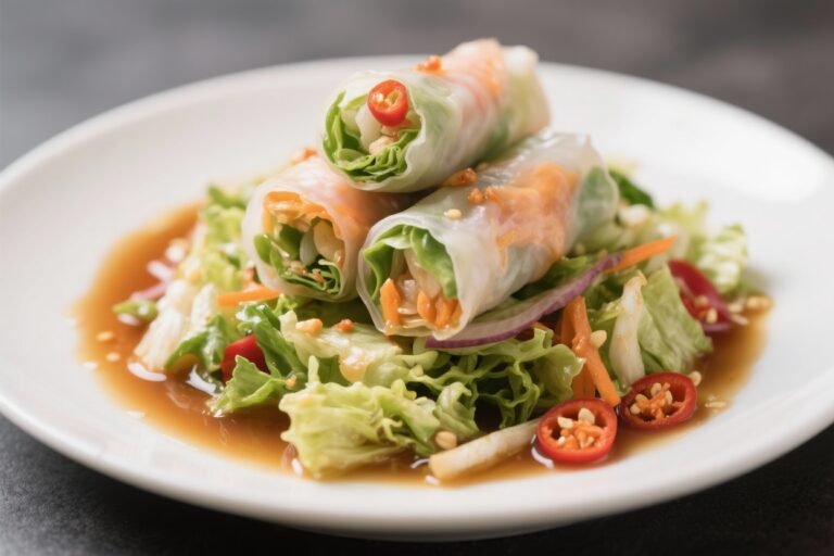 SPRING ROLL SALAD WITH SPICY GINGER DRESSING: The 15-Minute Flavor Bomb You’ll Crave All Week