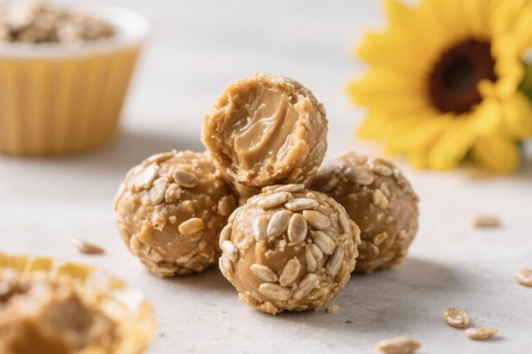 Sunflower Seed Butter Balls (Nut-Free School Snack) That Kids Actually Beg For