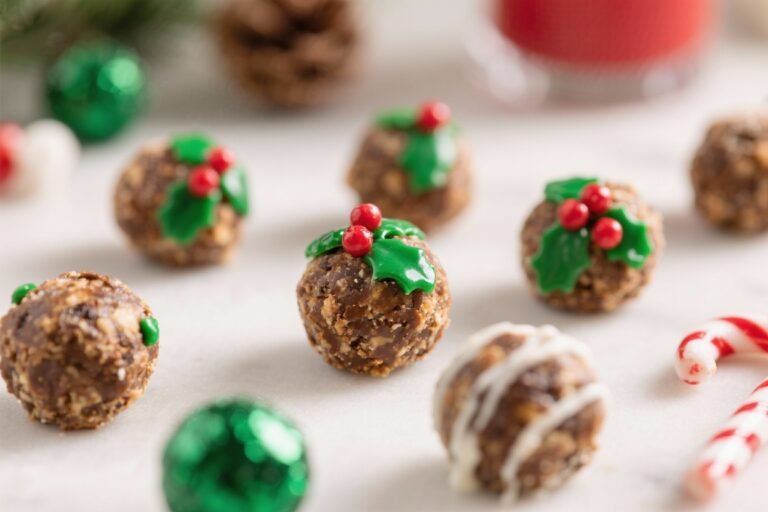 Holly Jolly Protein Balls (Festive & Fun!) – A No-Bake Holiday Snack