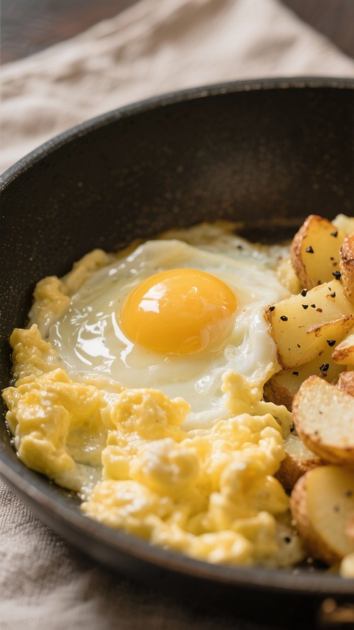 Creamy scrambled eggs