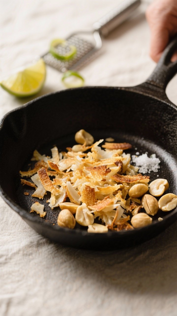 Toasted coconut and nuts