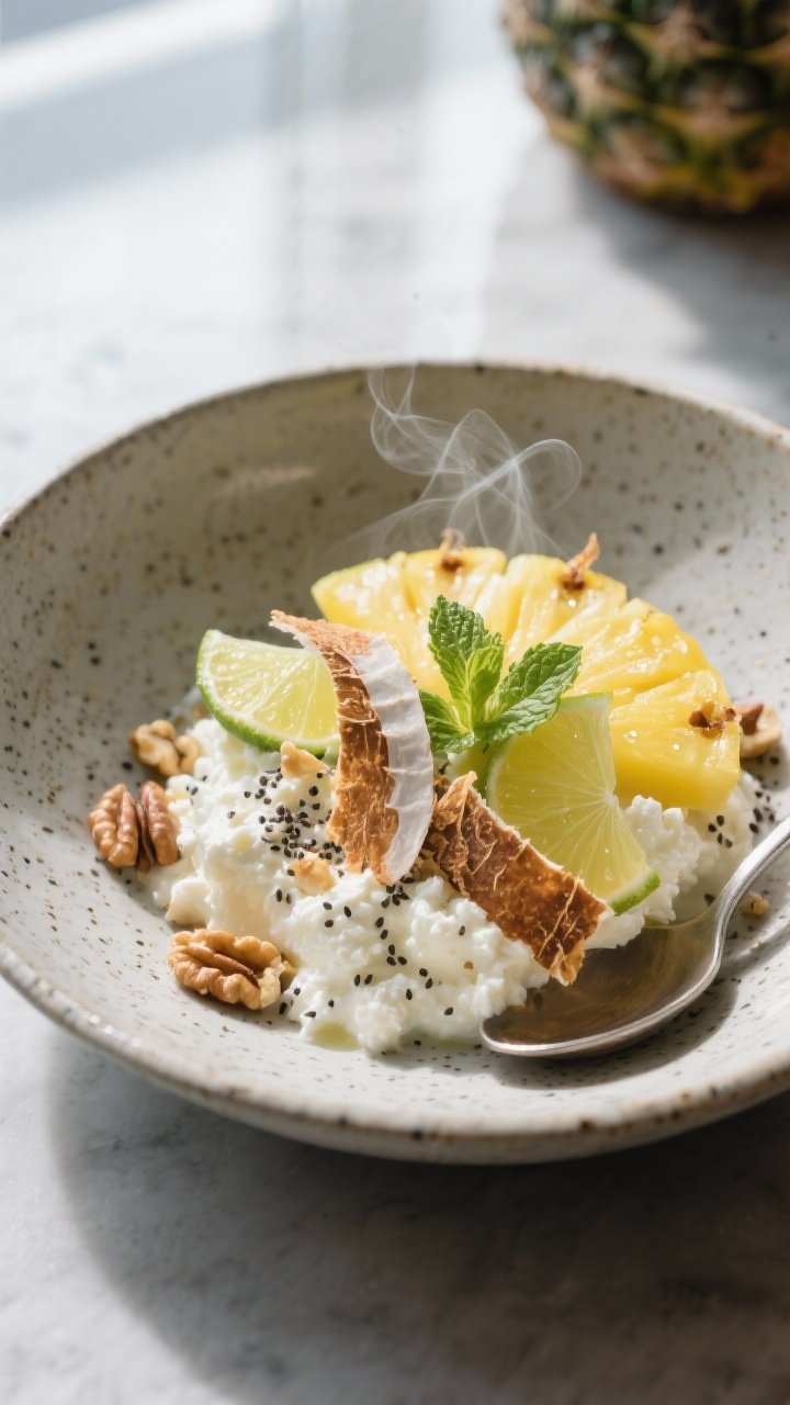 Final plated cottage cheese bowl