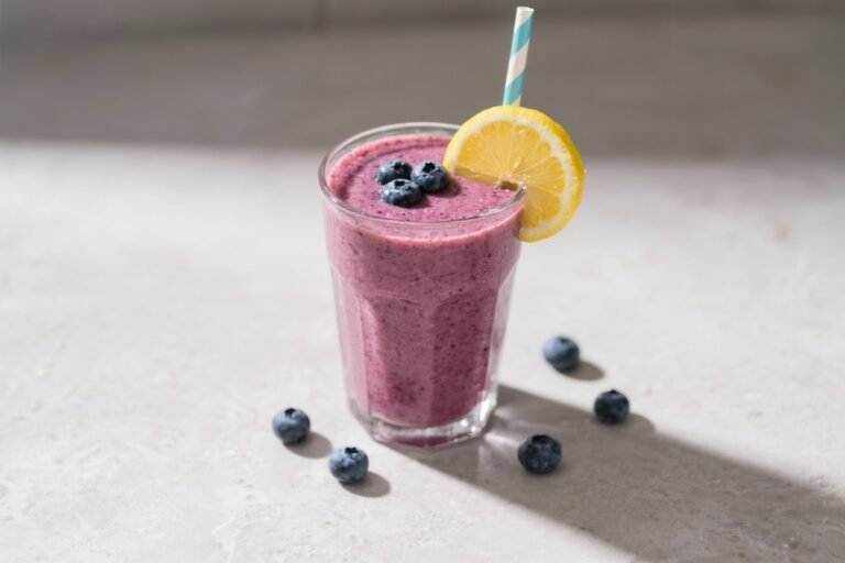 Lemon Blueberry Smoothie – Bright, Creamy, and Refreshing