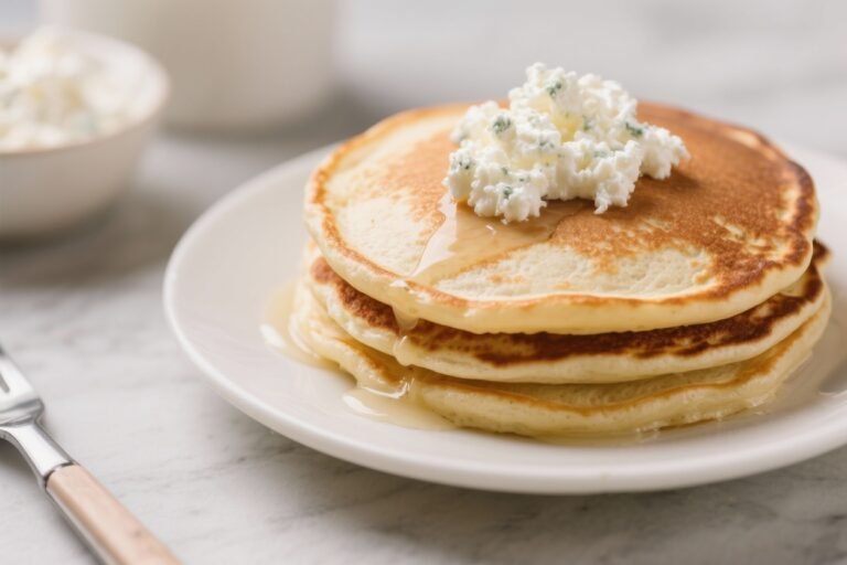 Cottage Cheese Protein Pancakes (12g Protein) – Fluffy, Easy, and Satisfying