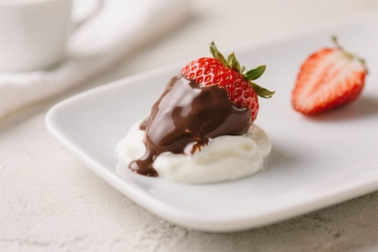 Chocolate-Dipped Strawberry Yogurt – A Sweet, Creamy Treat