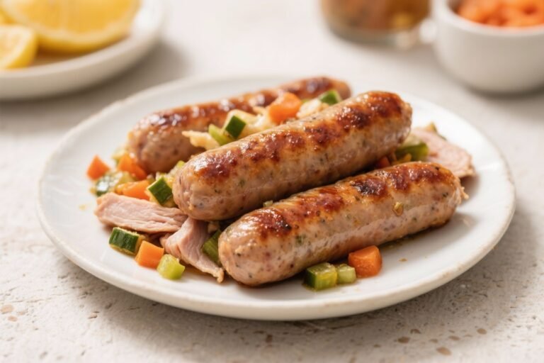 Turkey & Veggie Breakfast Sausages – Simple, Juicy, and Packed With Flavor