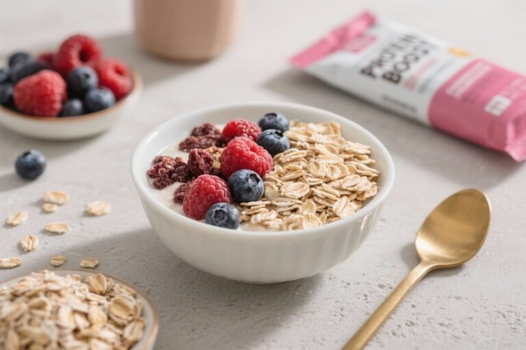 Oatmeal Protein Boost – Berry Protein