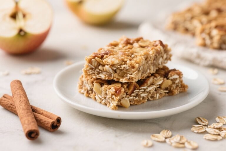 Baked Oatmeal Bars – Apple Cinnamon