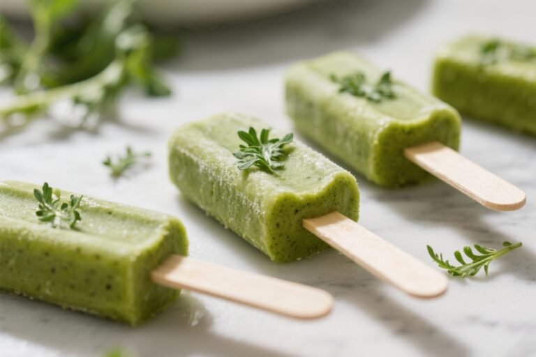 Dandelion Green Smoothie Pops – Refreshing, Bright, and Naturally Sweet