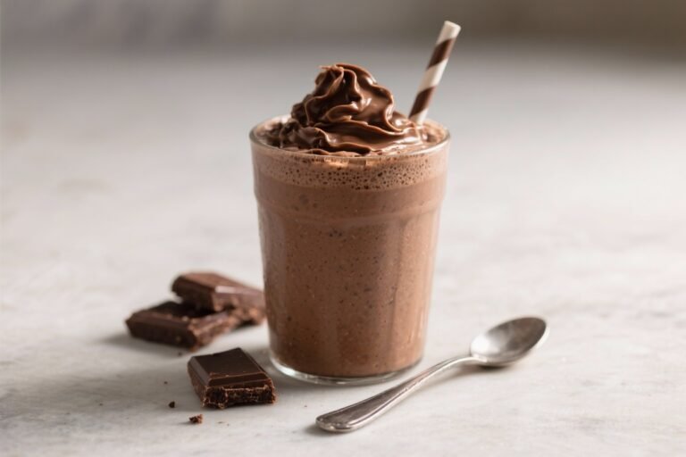 Brownie Batter Smoothie – Rich, Chocolatey, and Surprisingly Good for You