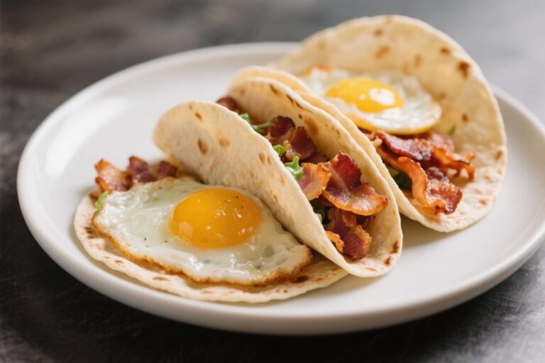 Breakfast Tacos – Classic Egg & Bacon