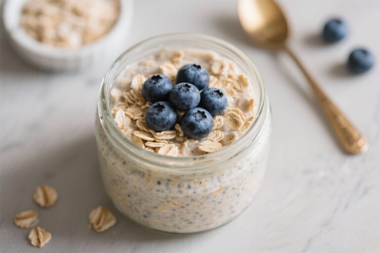 Overnight Protein Oats – Vanilla Blueberry: A Simple, Satisfying Breakfast