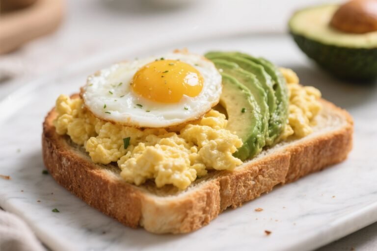 Egg and Avocado Toast – Picky Eater Scrambled Version