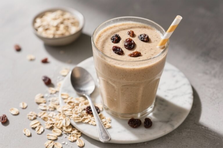 Oatmeal Raisin Smoothie – Cozy, Cookie-Inspired Breakfast in a Glass