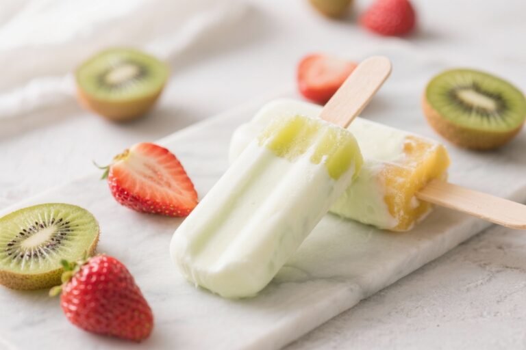 Kiwi Strawberry Yogurt Pops – Bright, Fruity, and Refreshing