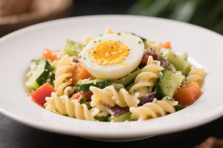 Egg & Veggie Pasta Salad – Fresh, Satisfying, and Easy