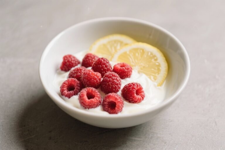 Raspberry Lemon Yogurt Bowl – Bright, Creamy, and Refreshing