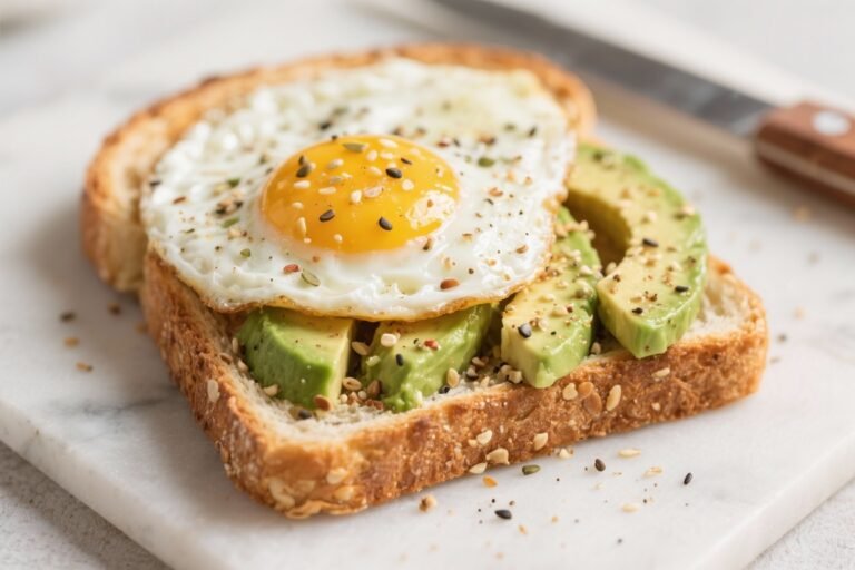 Egg and Avocado Toast – Classic with Everything Bagel Seasoning