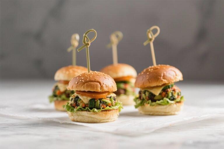 Mini Veggie Burgers – Bite-Sized, Big Flavor