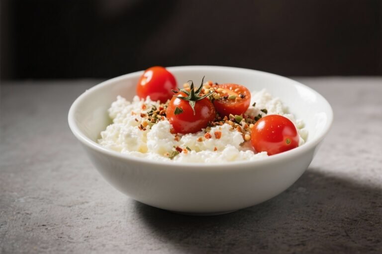 Cottage Cheese Bowl – Savory (Cherry Tomatoes & Everything Seasoning)